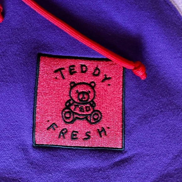 🧸Teddy Fresh Color Block Hoodie Hooded Sweatshirt Size Large🧸 - Picture 3 of 8